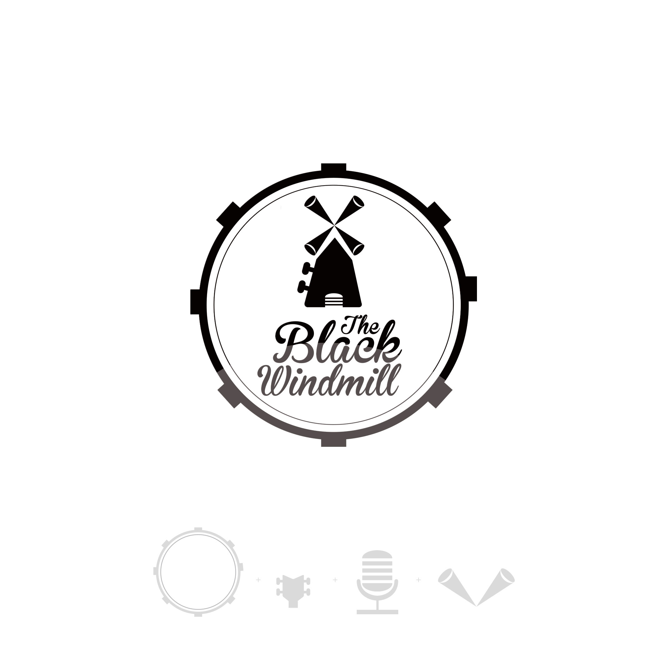 Logo per "The Black Windmill"Rock & Blues band